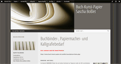 Desktop Screenshot of buch-kunst-papier.de