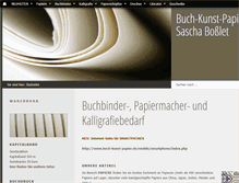 Tablet Screenshot of buch-kunst-papier.de
